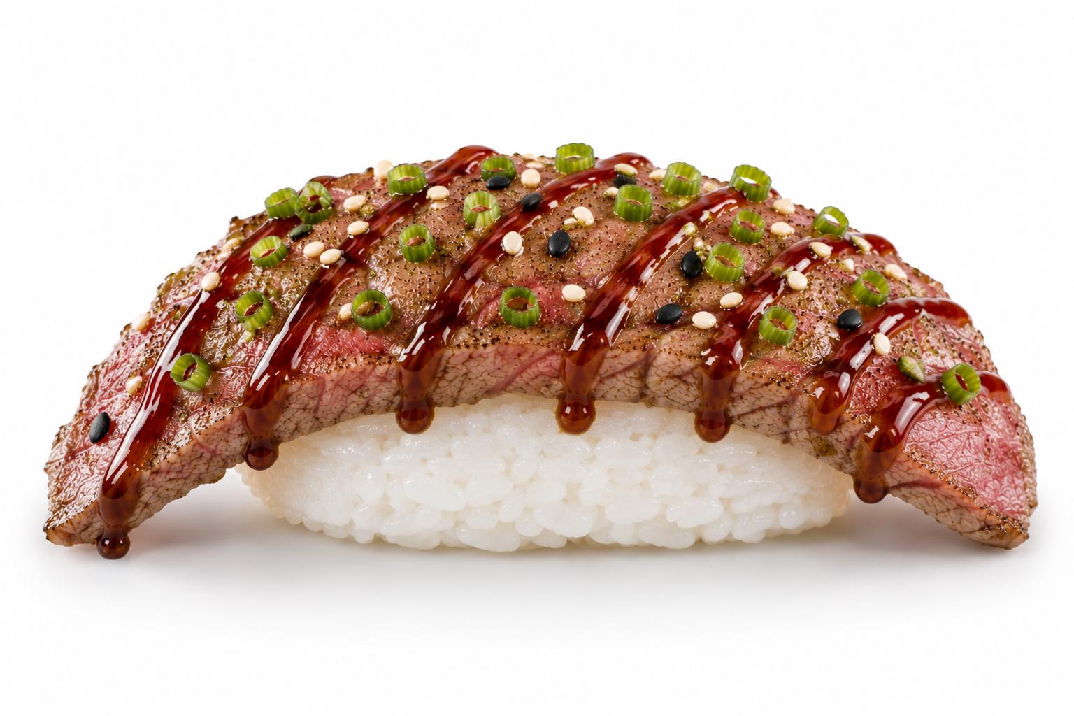 Flambé beef