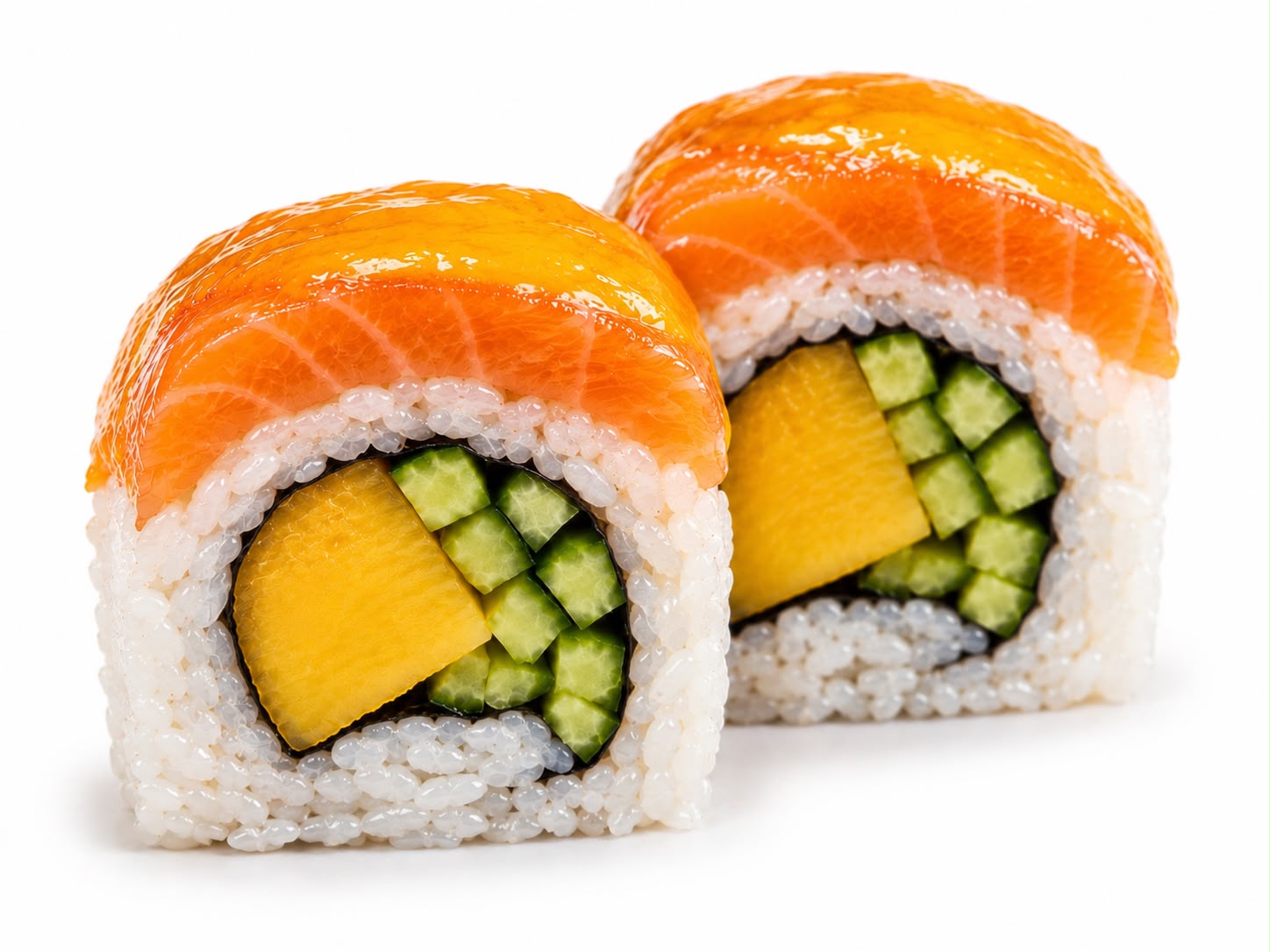 Salmon mango roll